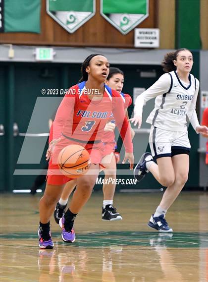 Thumbnail 3 in Folsom vs. Shabach Christian Academy (St. Mary's Stockton MLK Showcase) photogallery.