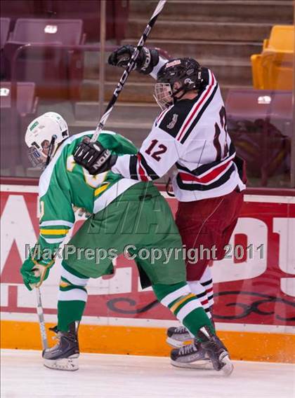 Thumbnail 1 in Duluth East vs Edina (Schwan Cup) photogallery.