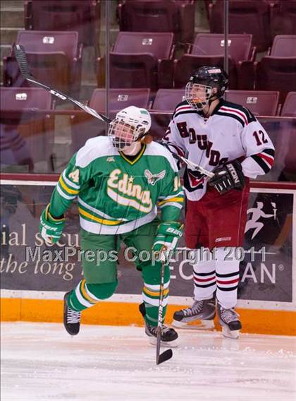 Thumbnail 1 in Duluth East vs Edina (Schwan Cup) photogallery.