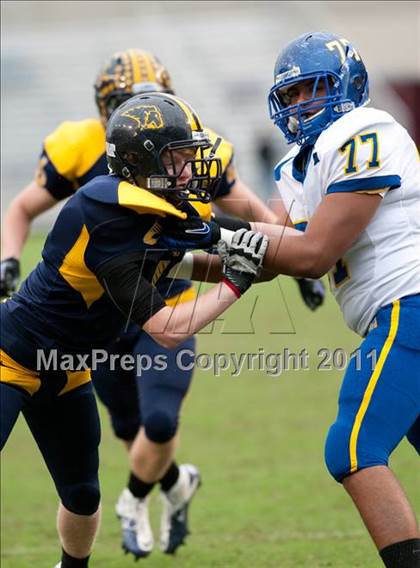 Thumbnail 1 in Kelly Catholic vs. Prestonwood Christian (TAPPS D1 Semifinal Playoff) photogallery.