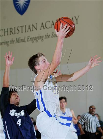 Thumbnail 2 in Desert Chapel vs. Desert Christian Academy (MaxPreps Holiday Classic) photogallery.