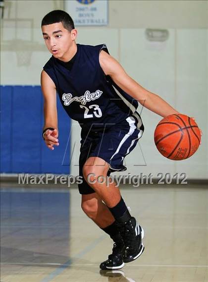 Thumbnail 3 in Desert Chapel vs. Desert Christian Academy (MaxPreps Holiday Classic) photogallery.