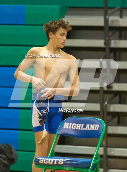 Thumbnail 3 in Highland Invitational Wrestling Tournament (Consolation Semifinals) photogallery.