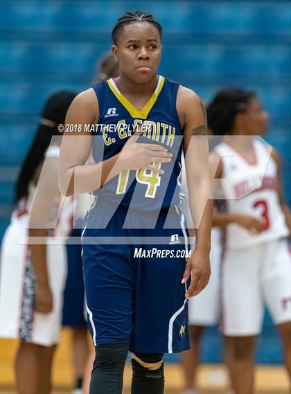 Thumbnail 1 in E.E. Smith vs. Terry Sanford (Cumberland County Schools Basketball Holiday Classic) photogallery.