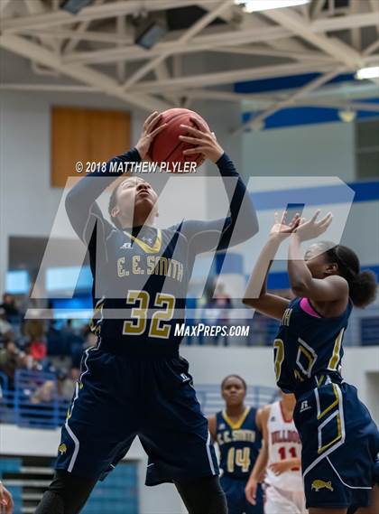 Thumbnail 1 in E.E. Smith vs. Terry Sanford (Cumberland County Schools Basketball Holiday Classic) photogallery.