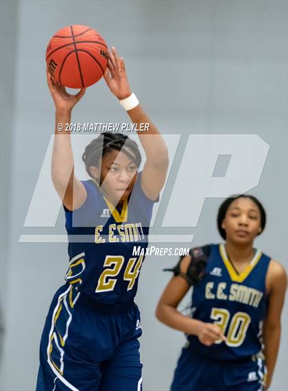Thumbnail 1 in E.E. Smith vs. Terry Sanford (Cumberland County Schools Basketball Holiday Classic) photogallery.