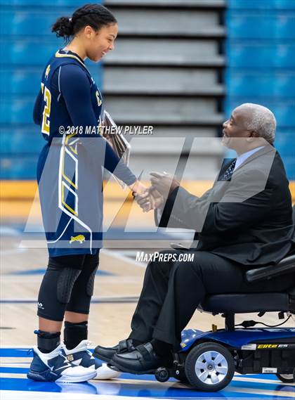 Thumbnail 1 in E.E. Smith vs. Terry Sanford (Cumberland County Schools Basketball Holiday Classic) photogallery.