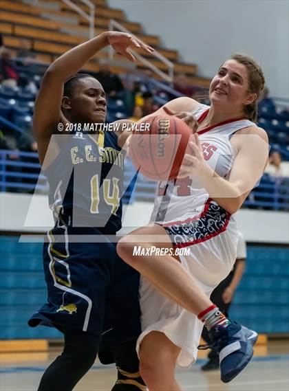Thumbnail 1 in E.E. Smith vs. Terry Sanford (Cumberland County Schools Basketball Holiday Classic) photogallery.