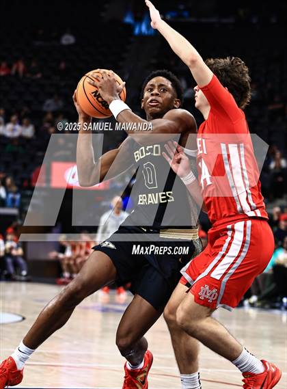 Thumbnail 2 in  St. John Bosco vs Mater Dei (Trinity-Mission League Show) photogallery.