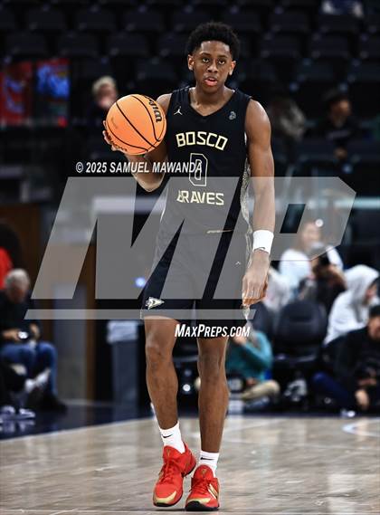 Thumbnail 3 in  St. John Bosco vs Mater Dei (Trinity-Mission League Show) photogallery.