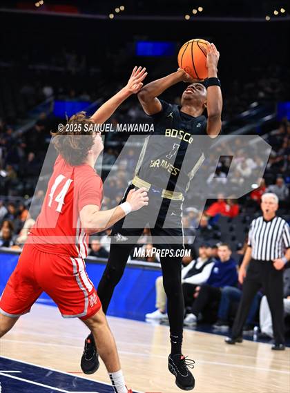 Thumbnail 2 in  St. John Bosco vs Mater Dei (Trinity-Mission League Show) photogallery.