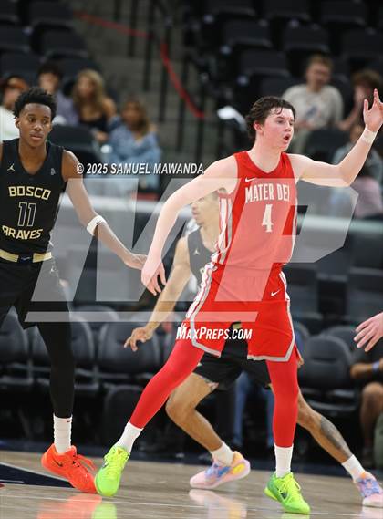Thumbnail 2 in  St. John Bosco vs Mater Dei (Trinity-Mission League Show) photogallery.