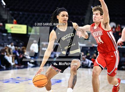 Thumbnail 1 in  St. John Bosco vs Mater Dei (Trinity-Mission League Show) photogallery.