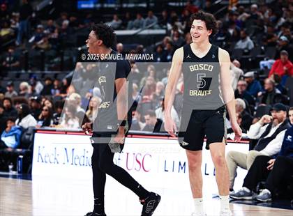 Thumbnail 2 in  St. John Bosco vs Mater Dei (Trinity-Mission League Show) photogallery.