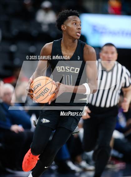 Thumbnail 1 in  St. John Bosco vs Mater Dei (Trinity-Mission League Show) photogallery.