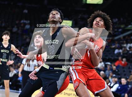 Thumbnail 3 in  St. John Bosco vs Mater Dei (Trinity-Mission League Show) photogallery.