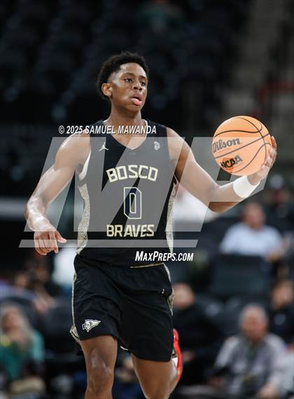 Thumbnail 2 in  St. John Bosco vs Mater Dei (Trinity-Mission League Show) photogallery.
