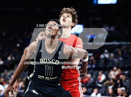 Thumbnail 1 in  St. John Bosco vs Mater Dei (Trinity-Mission League Show) photogallery.