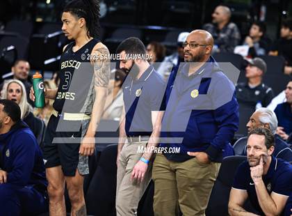 Thumbnail 2 in  St. John Bosco vs Mater Dei (Trinity-Mission League Show) photogallery.