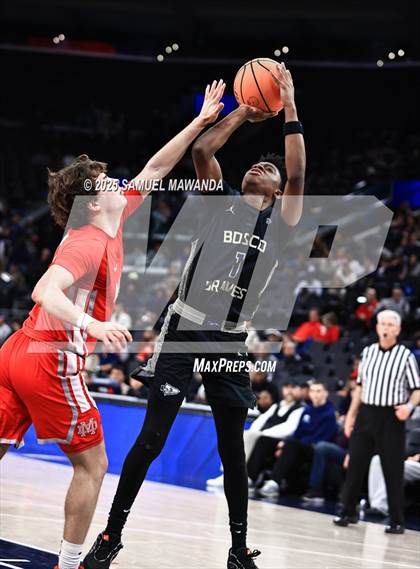 Thumbnail 3 in  St. John Bosco vs Mater Dei (Trinity-Mission League Show) photogallery.