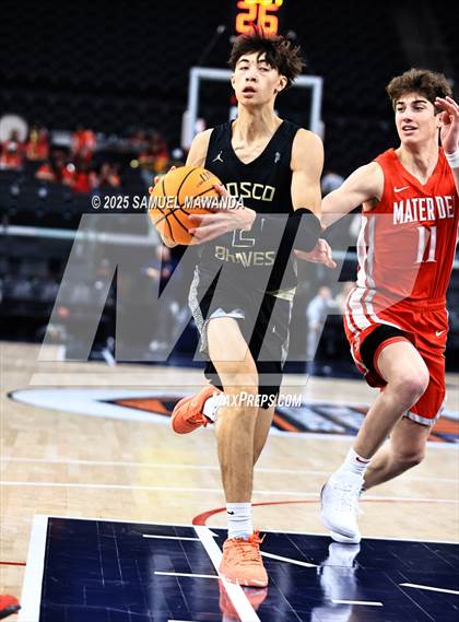 Thumbnail 3 in  St. John Bosco vs Mater Dei (Trinity-Mission League Show) photogallery.