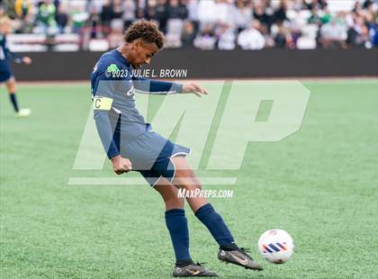 Thumbnail 3 in Cathedral vs. Noblesville (IHSAA 4A State Final-editorial only) photogallery.