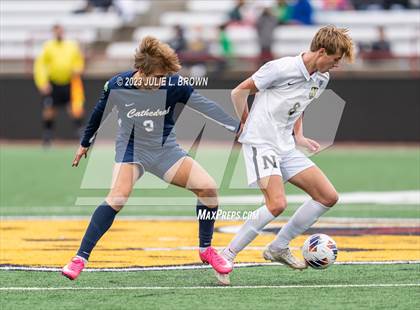 Thumbnail 3 in Cathedral vs. Noblesville (IHSAA 4A State Final-editorial only) photogallery.