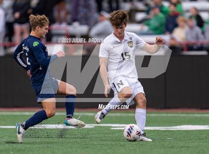 Thumbnail 3 in Cathedral vs. Noblesville (IHSAA 4A State Final-editorial only) photogallery.