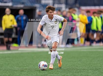 Thumbnail 2 in Cathedral vs. Noblesville (IHSAA 4A State Final-editorial only) photogallery.