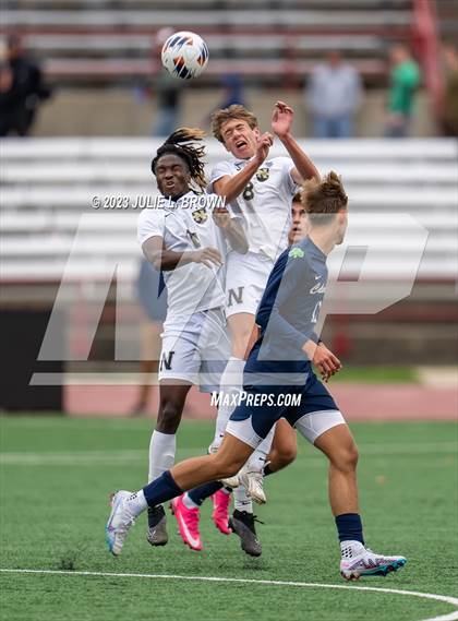 Thumbnail 3 in Cathedral vs. Noblesville (IHSAA 4A State Final-editorial only) photogallery.
