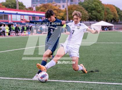 Thumbnail 1 in Cathedral vs. Noblesville (IHSAA 4A State Final-editorial only) photogallery.