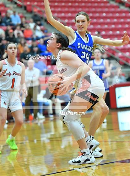Thumbnail 2 in Stamford vs. Petrolia (UIL 2A Region II Bi-District) photogallery.