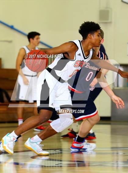 Thumbnail 2 in Brentwood School vs. Santa Clarita Christian (War on Floor) photogallery.