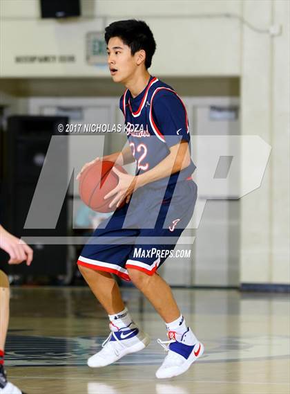 Thumbnail 1 in Brentwood School vs. Santa Clarita Christian (War on Floor) photogallery.