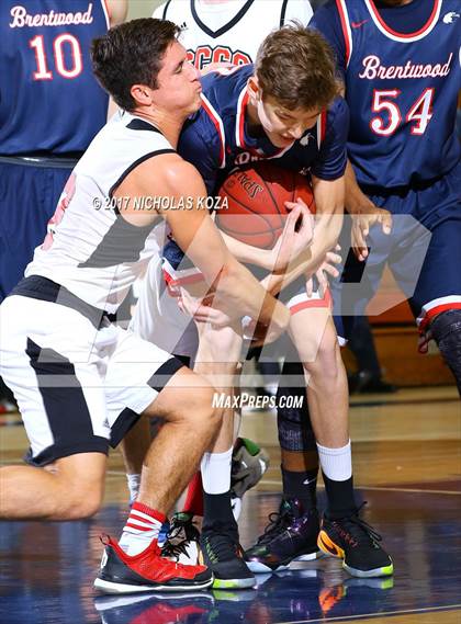 Thumbnail 1 in Brentwood School vs. Santa Clarita Christian (War on Floor) photogallery.