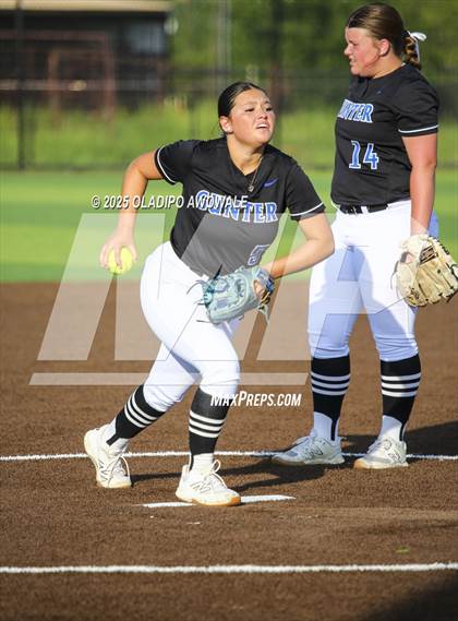 Thumbnail 2 in Gunter @ Winnsboro (UIL 3A Softball Bi-District Playoffs) photogallery.