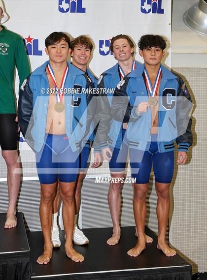 Thumbnail 1 in UIL 6A Boys Swimming & Diving State Finals photogallery.