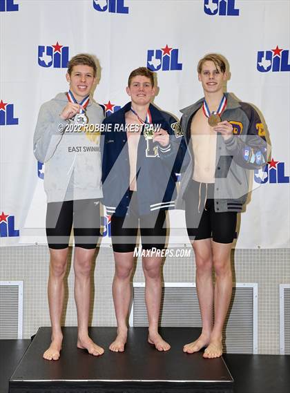 Thumbnail 3 in UIL 6A Boys Swimming & Diving State Finals photogallery.