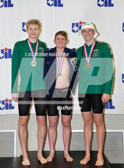 Thumbnail 2 in UIL 6A Boys Swimming & Diving State Finals photogallery.