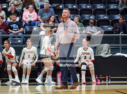 Thumbnail 2 in S & S Consolidated vs Bells (UIL 3A Volleyball Play-in Game) photogallery.