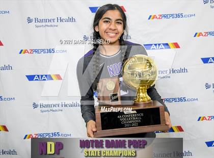 Thumbnail 2 in Canyon del Oro vs Notre Dame Prep (AIA 4A Final -Awards) photogallery.