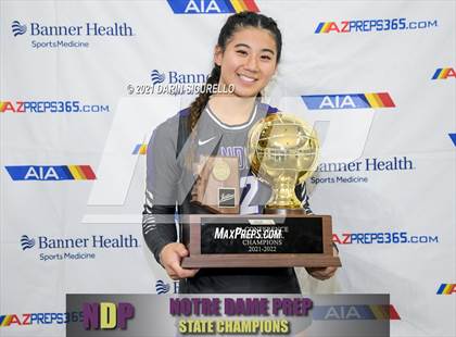 Thumbnail 2 in Canyon del Oro vs Notre Dame Prep (AIA 4A Final -Awards) photogallery.