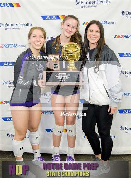 Thumbnail 3 in Canyon del Oro vs Notre Dame Prep (AIA 4A Final -Awards) photogallery.