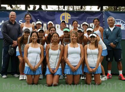 Thumbnail 3 in Canyon vs. University (CIF SoCal Regional Girls Tennis Championships) photogallery.