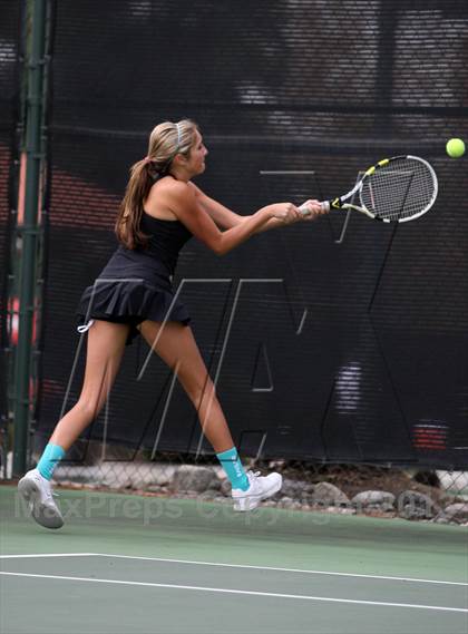 Thumbnail 1 in Canyon vs. University (CIF SoCal Regional Girls Tennis Championships) photogallery.