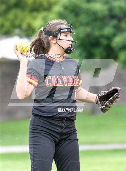Thumbnail 1 in Calvary Christian Academy vs Holtville (CIF D4 Play-In Game) photogallery.