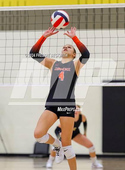 Thumbnail 1 in Whitesboro vs. Commerce (Hwy 75 Volleyfest) photogallery.