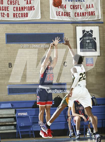 Thumbnail 3 in St. Francis Prep vs Holy Cross (CHSAA Spring Tournaent) photogallery.