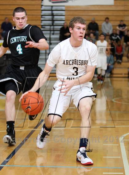 Thumbnail 3 in Archbishop Mitty vs Century (Les Schwab Invitational) photogallery.