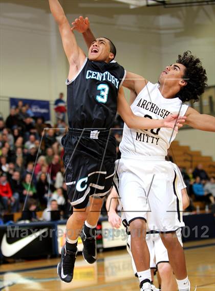 Thumbnail 3 in Archbishop Mitty vs Century (Les Schwab Invitational) photogallery.